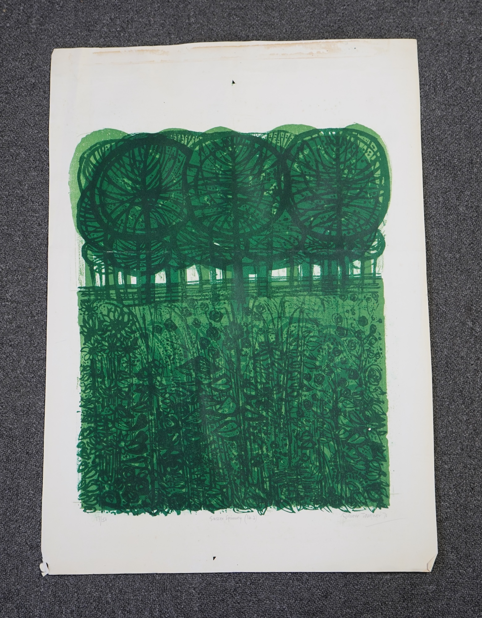 Robert Tavener RE, 1920-2004, 'Sussex Spinney (no. 2)'